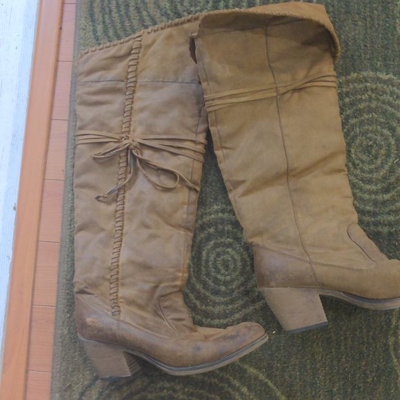 Rocket Dog knee high boots, suade and lightly lined, 7.5 women's - Picture 1 of 7